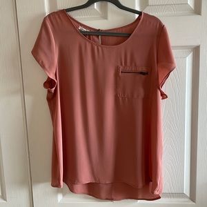 Maurice Size L Burnt Rose colored blouse